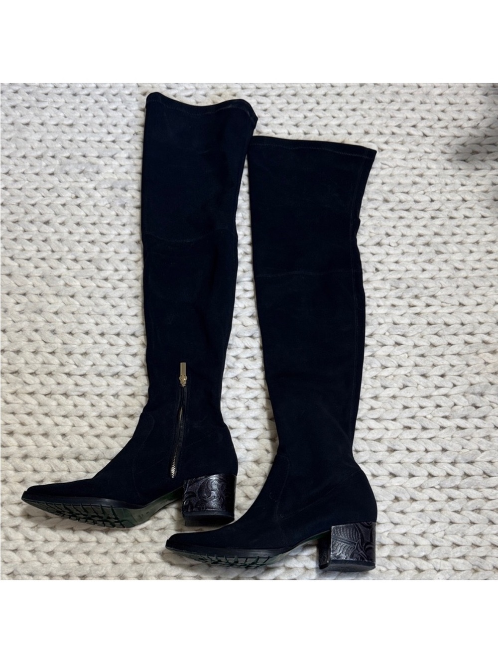 Donald Pliner David & Lisa Signature black over the knee Italian Frenzy Boots 8